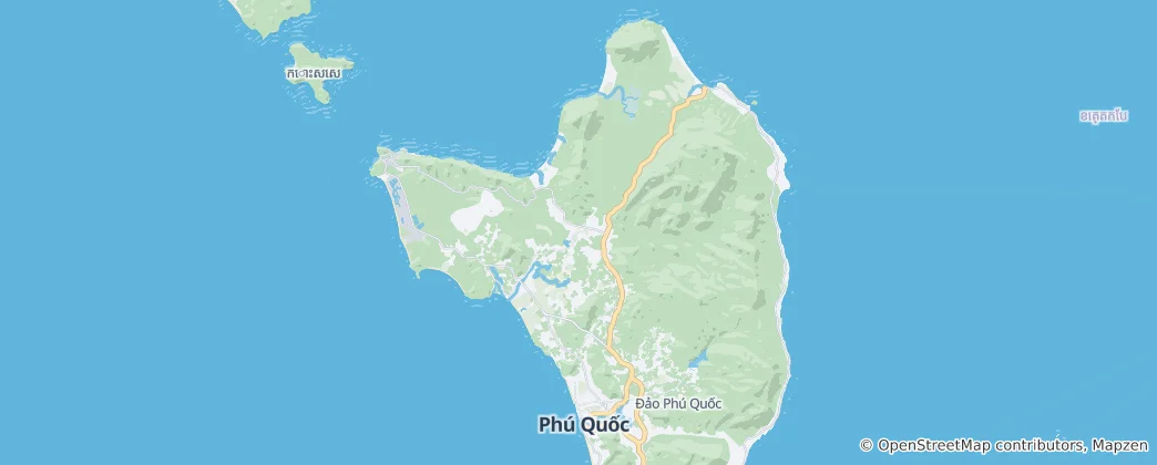 Mapa Národní park Phu Quoc