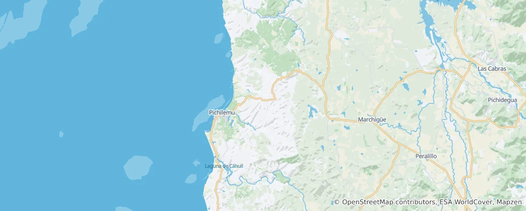 Mappa di Pichilemu
