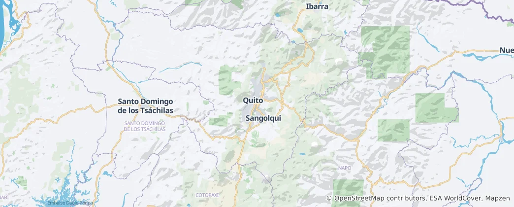 Karte von Provinz Pichincha