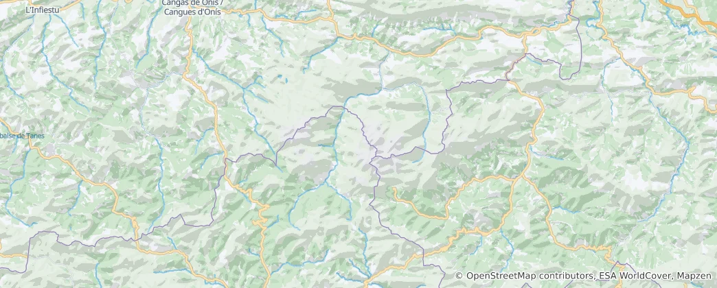 Mapa Národní park Picos de Europa