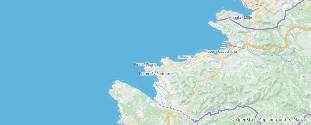 Map of Piran