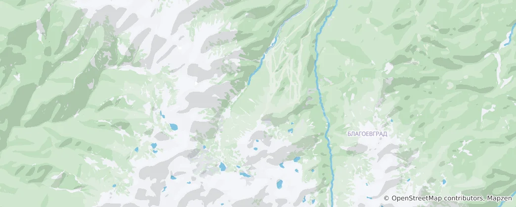 Mapa de Parque Nacional Pirin