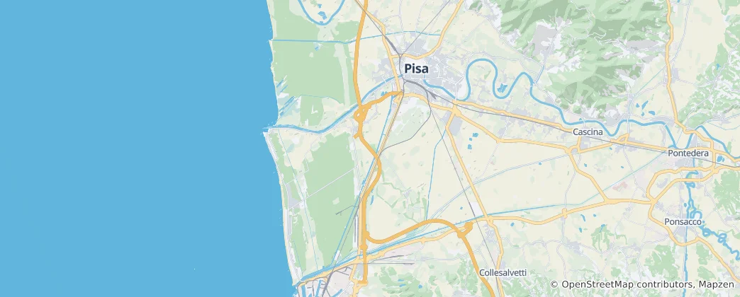 Karte von Pisa
