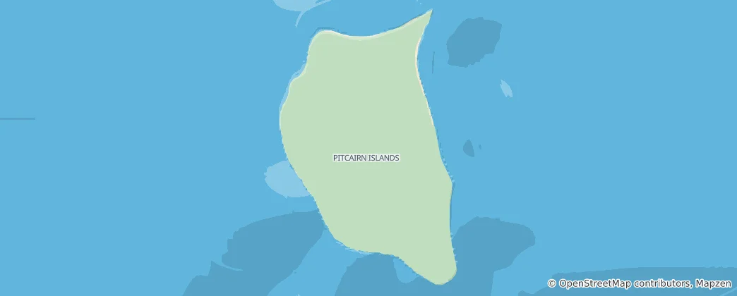 Map of Pitcairn Islands