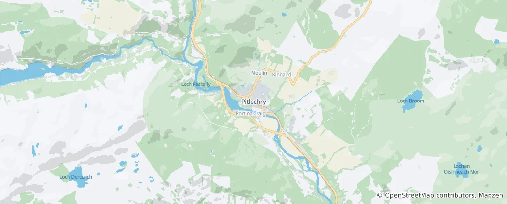 Mappa di Pitlochry