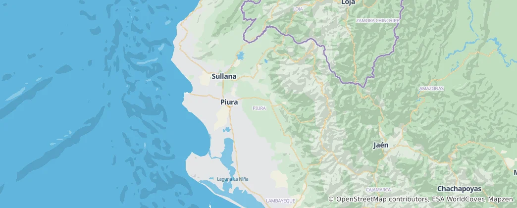 Mappa di Piura