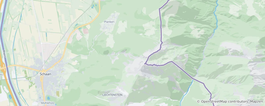 Karte von Planken