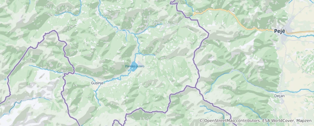 Map of Plav Municipality
