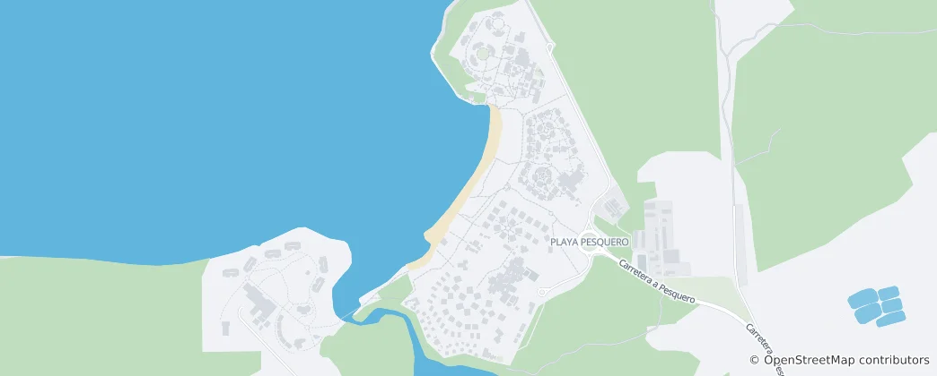 Mappa di Playa Pesquero