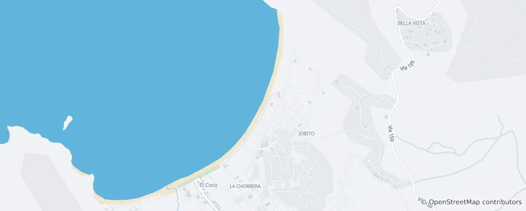Map of Playas del Coco
