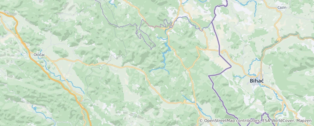 Mappa di Parco nazionale dei laghi di Plitvice