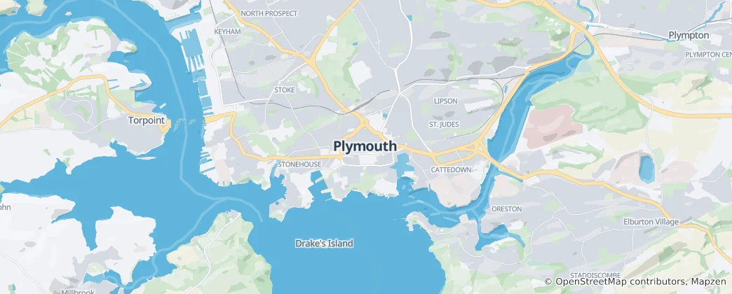 Map of Plymouth