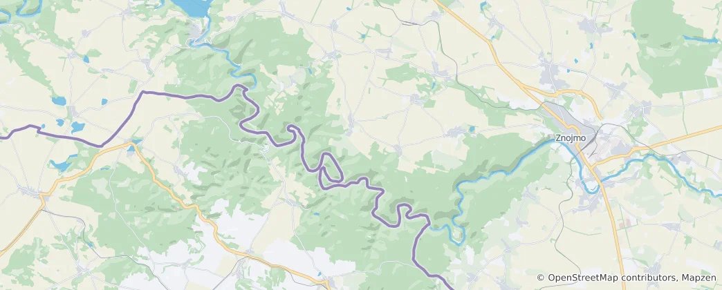 Mappa di Parco nazionale di Podyjí