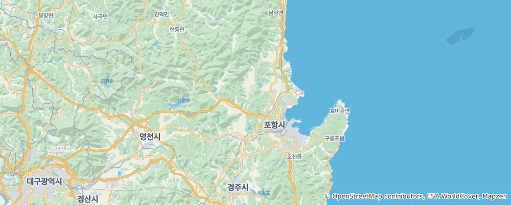 Mapa De Pohang