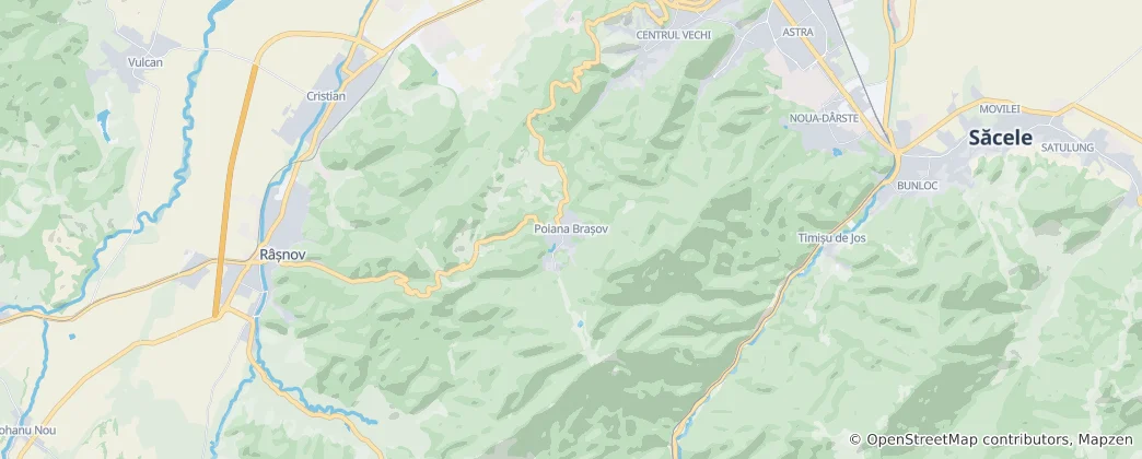 Mapa Poiana Brașov