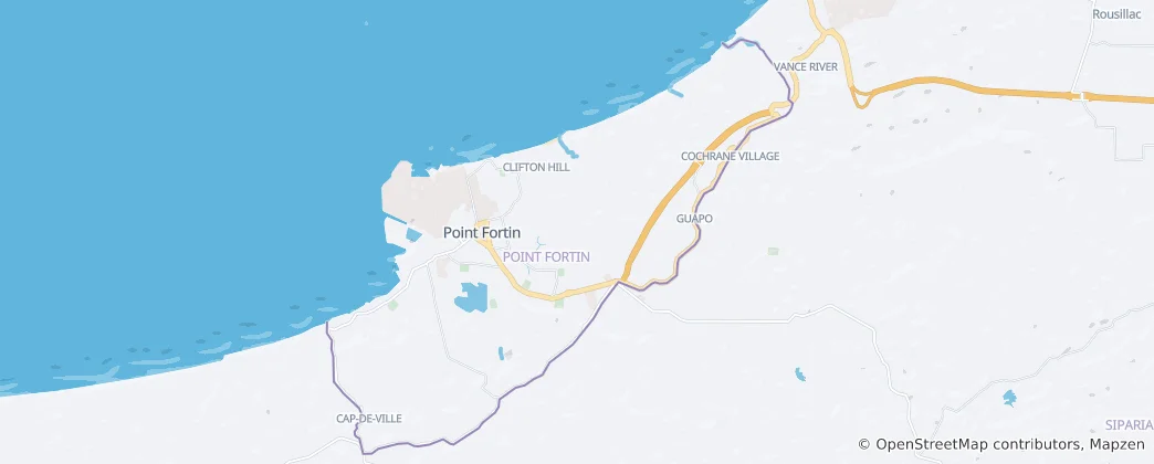Map of Point Fortin