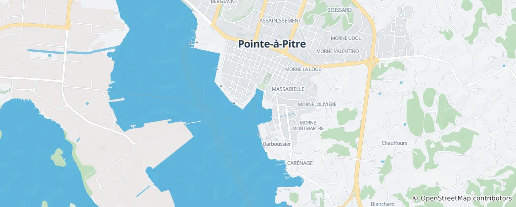 Map of Pointe-à-Pitre