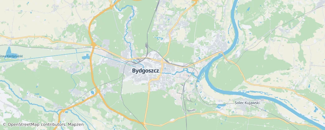 Bydgoszcz — mapa