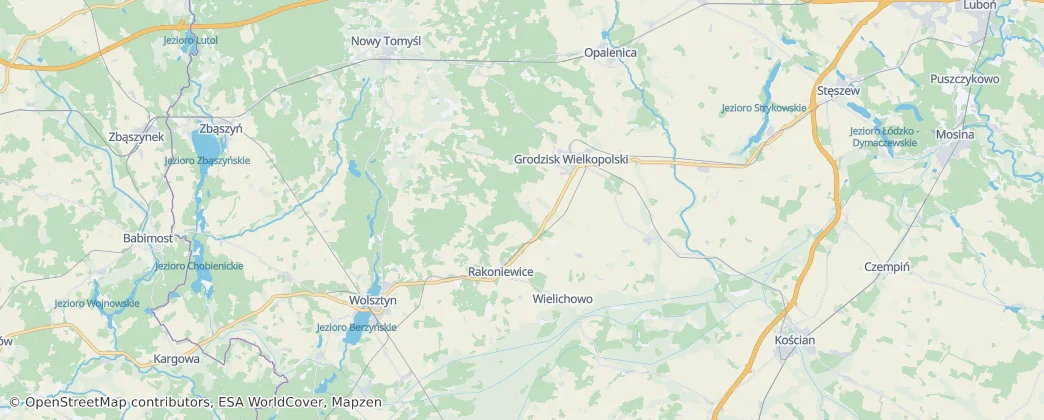 powiat grodziski — Mapa