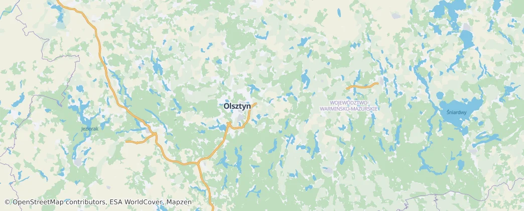 奧斯特魯達縣 地图