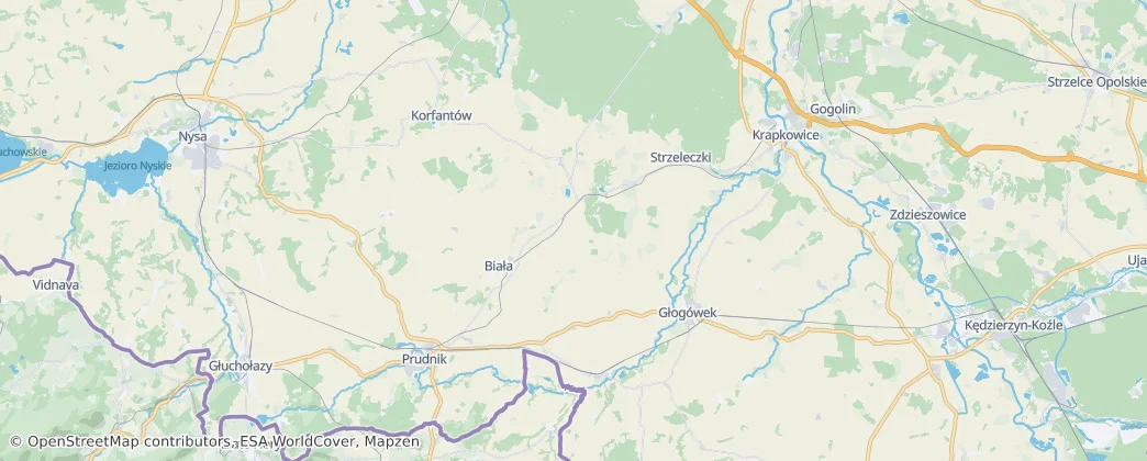 普魯德尼克縣 — 地图