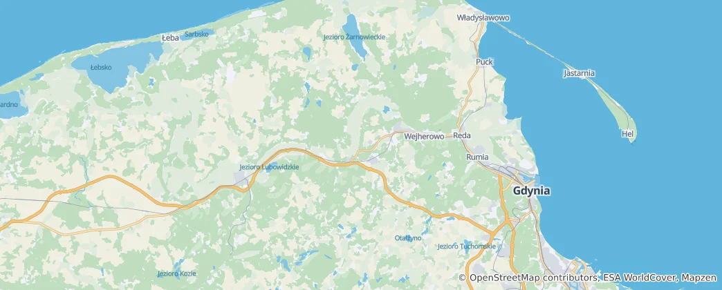 Mapa De Wejherowo County