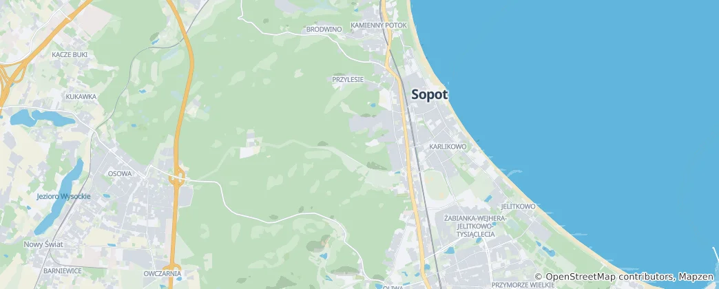 Mappa di Sopot