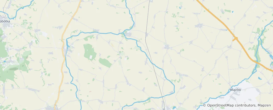 Mapa Gmina Borów