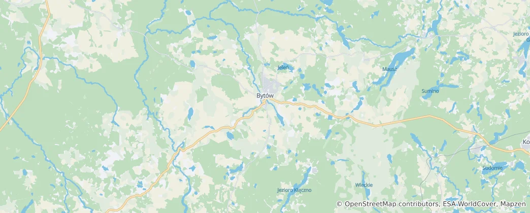 Mapa Bytów