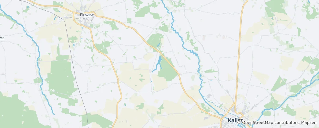 Map of Gmina Gołuchów