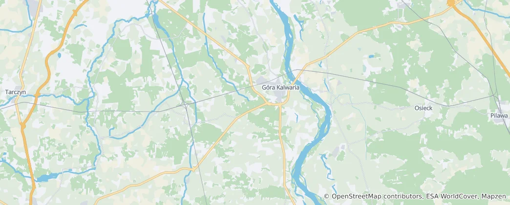 Map of Gmina Góra Kalwaria