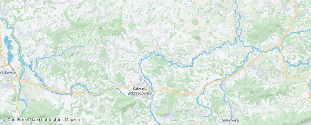 Kalwaria Zebrzydowska — Mapa
