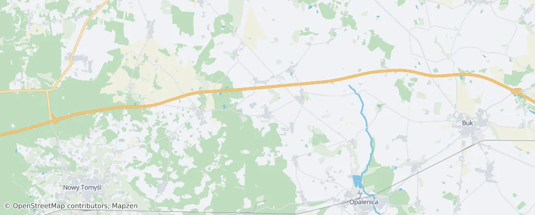 Kuślin — Mapa