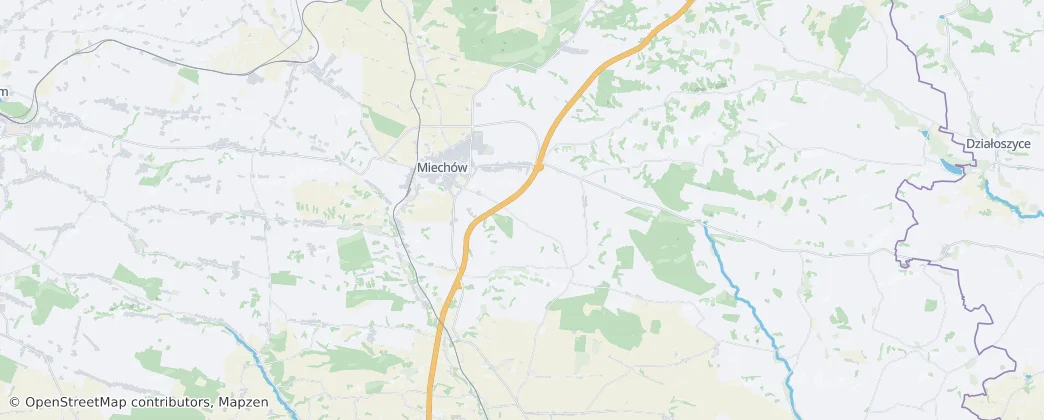 Gmina Miechów — Mappa