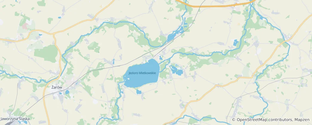 Mappa di Mietków