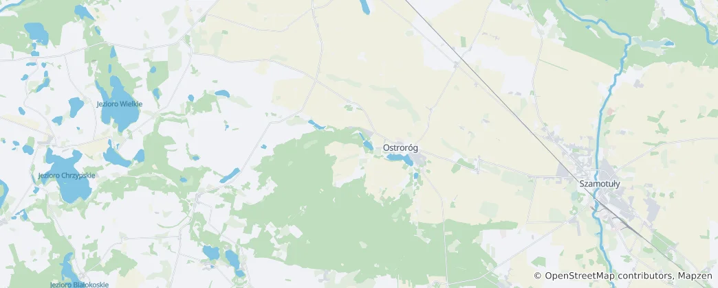 Map of Gmina Ostroróg