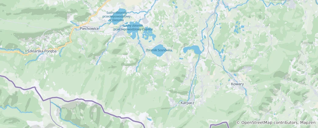 Mapa Podgórzyn