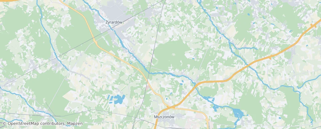 Radziejowice — Mappa