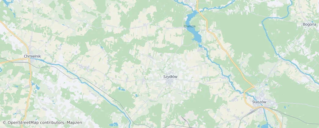 Gmina Szydłów — Map