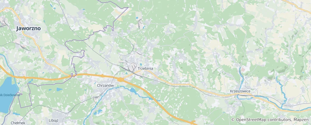 Mapa Trzebinia