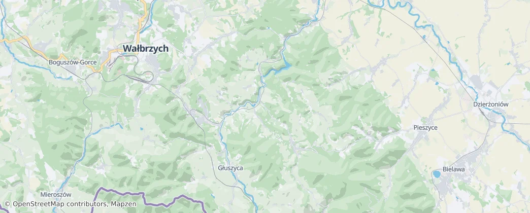 Comuna de Walim — Mapa
