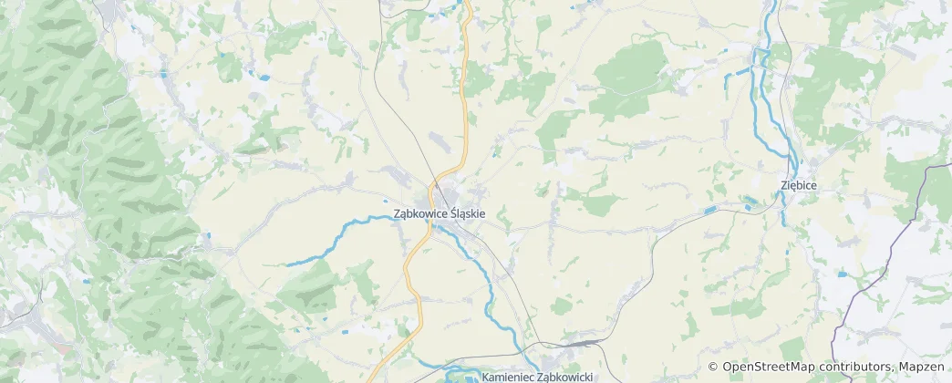 Mapa Gmina Ząbkowice Śląskie