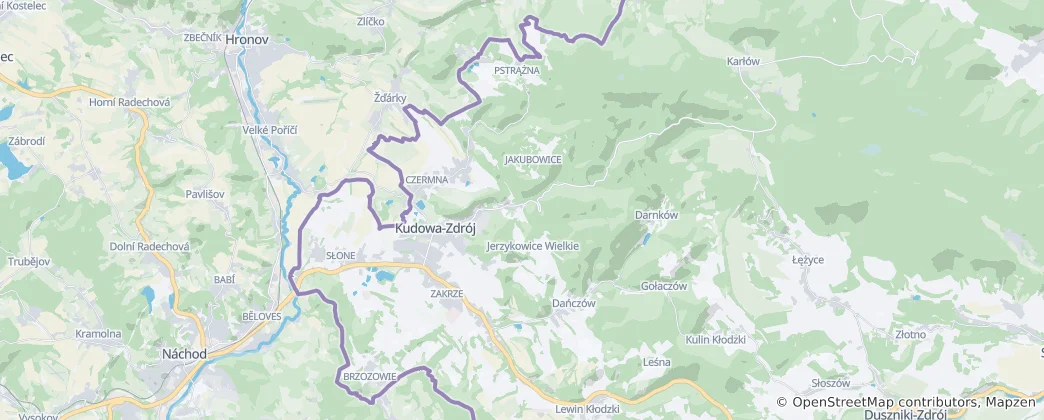Mappa di Kudowa-Zdrój