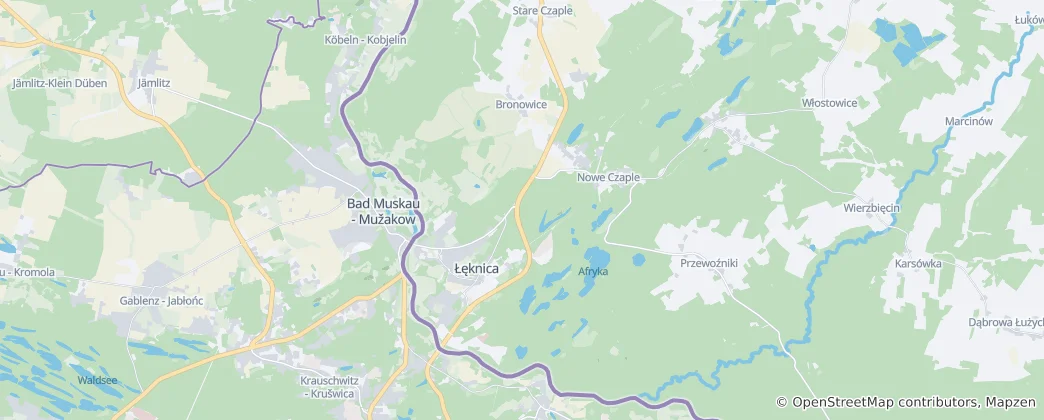 Map of Łęknica