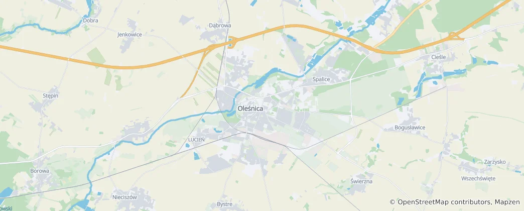 Karte von Oleśnica (Landgemeinde)