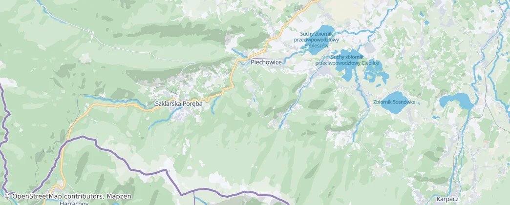 Piechowice 지도
