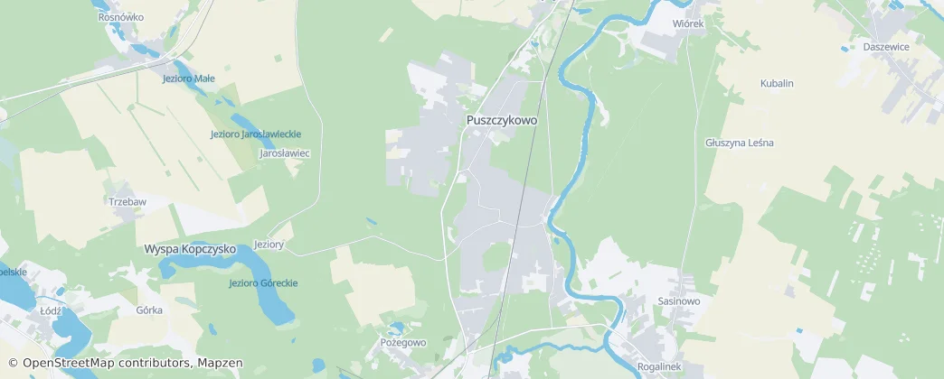 Puszczykowo — Harita