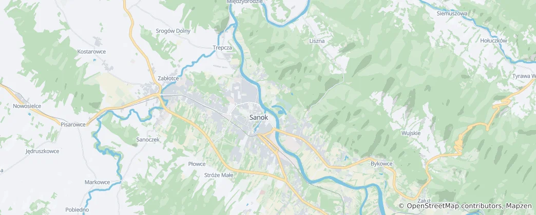 Map of Sanok