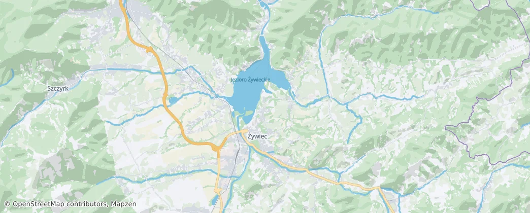 Żywiec — 地图
