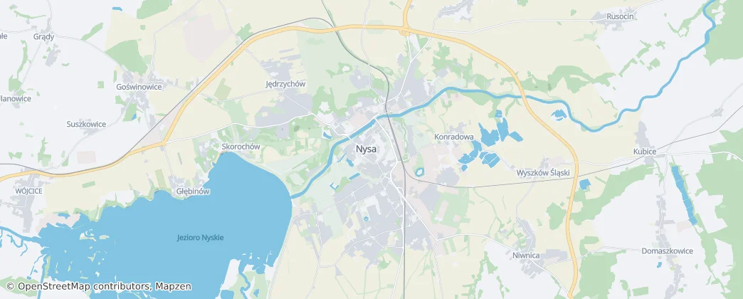 Nysa — 地图